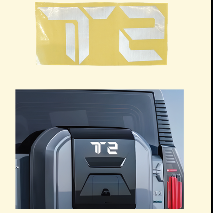 Jetour T2 Back Tire Cover Sticker