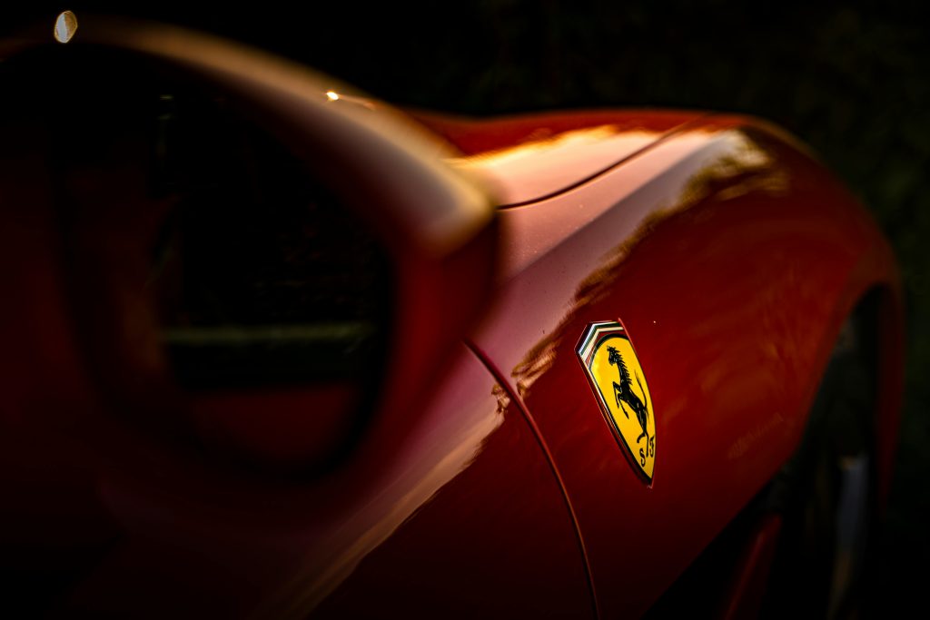 CARPI AUTO Contact us page background image of Ferrari