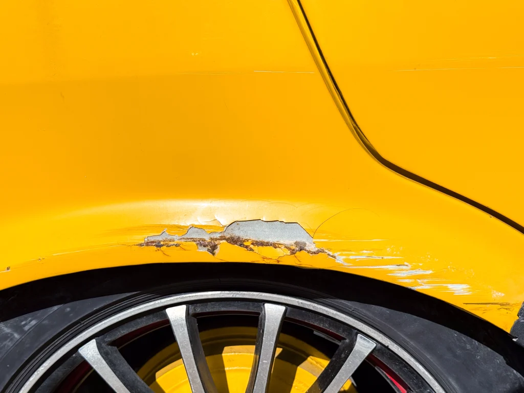 Paint Scratch because of non PPF Protected